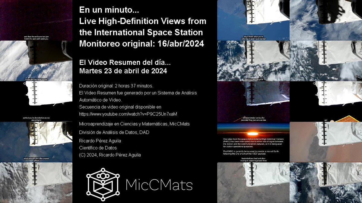 #23abr2024 #miccmats #microaprendizaje #DivisionDeAnalisisDeDatos #DataScience #CienciaDeDatos #CientificosDeDatos miccmats.com

El Video Resumen fue generado por un Sistema de Análisis Automático de Video.
Video original disponible en
youtube.com/watch?v=P9C25U…