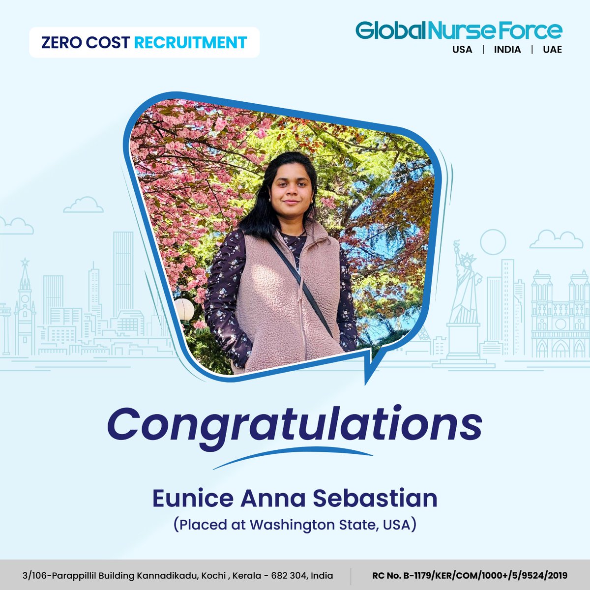 Congratulations Eunice! We're thrilled to celebrate your American Nursing Dream taking flight! 

👉If you're an NCLEX passed nurse looking to work in the USA, click the link zurl.co/gCTu   to apply for our latest vacancies.

#USOpportunities #usnurse #usanurse #nclex