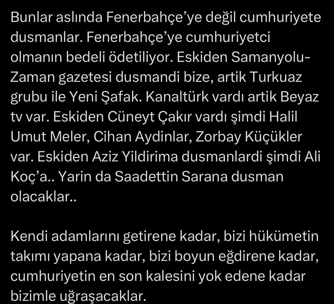 Erdoğanın dünürünün oğlunu yanından ayıramayanlar için aşırı iddialı cümleler kurmayın, diğer tüm zırvalarınız görmezden gelinebilir ama şu zırvadan vazgeçin artık.