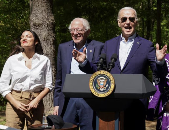 The “social democracy” of Sanders, AOC et al is nothing more than a cynical “progressive” fig leaf for genocide, racism & the capitalist-imperialist system. There’s literally nothing Biden or any other leader of the Democrats could do which would make their ilk oppose them.