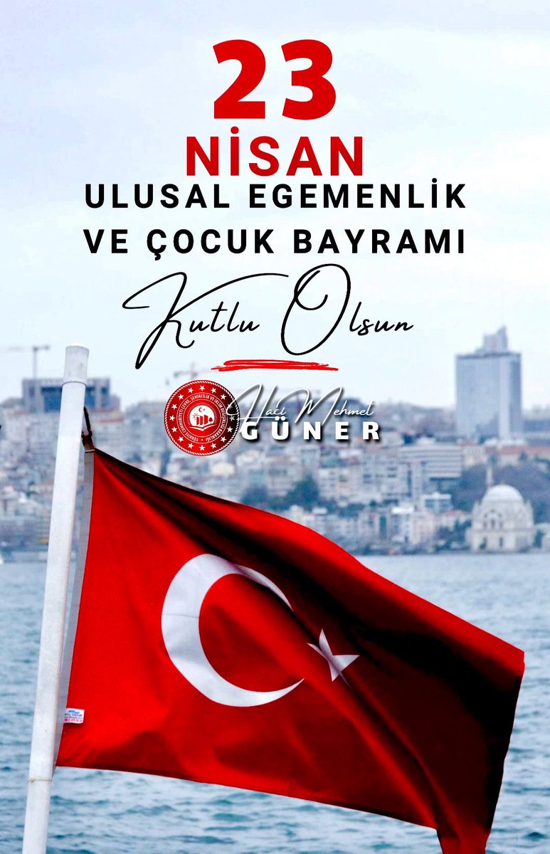 hm_guner's tweet photo. Türkiye Büyük Millet Meclisi'nin açılışı yapılarak milletimizin egemenliğini ilan ettiği ve geleceğimizin teminatı çocuklarımıza armağan edildiği 23 Nisan Ulusal Egemenlik ve Çocuk Bayramı'mız kutlu olsun.

#23NisanKutluOlsun https://t.co/jriXXpNJ55