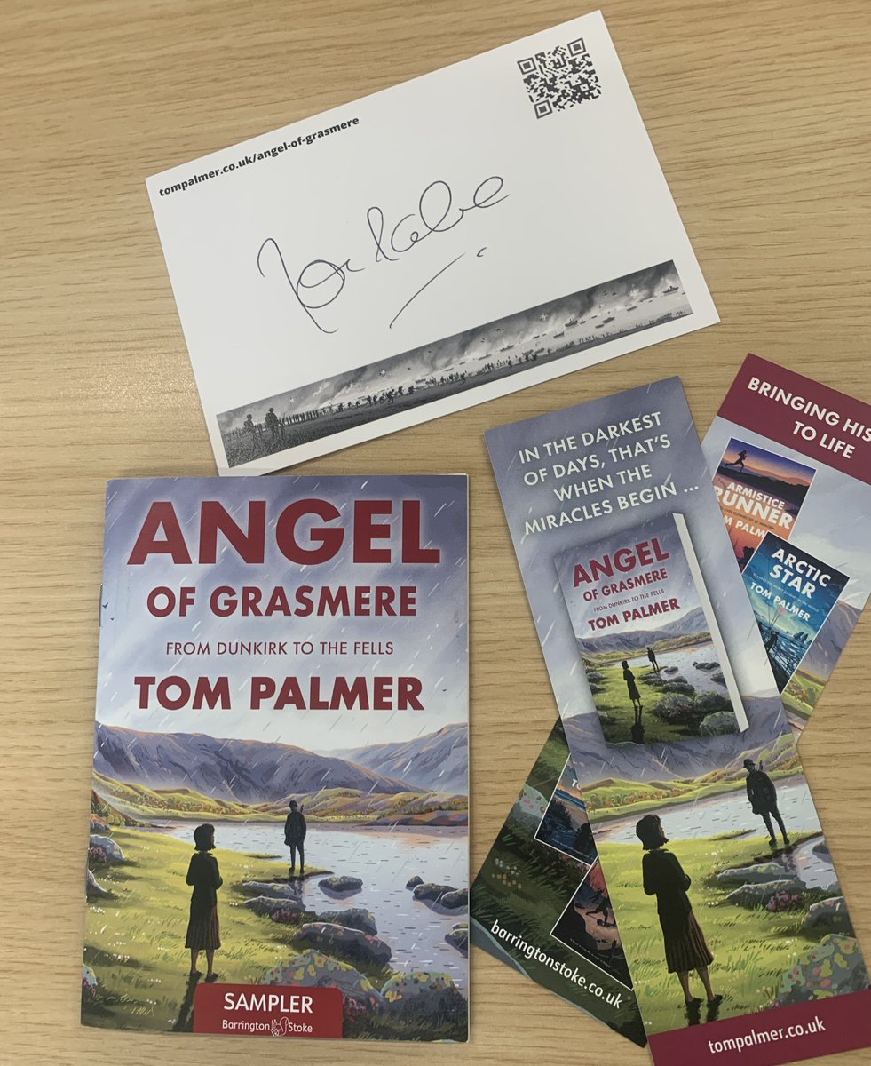 Thanks to @tompalmerauthor for these goodies! Can't wait to read #AngelOfGrasmere on 9th May! 😀
