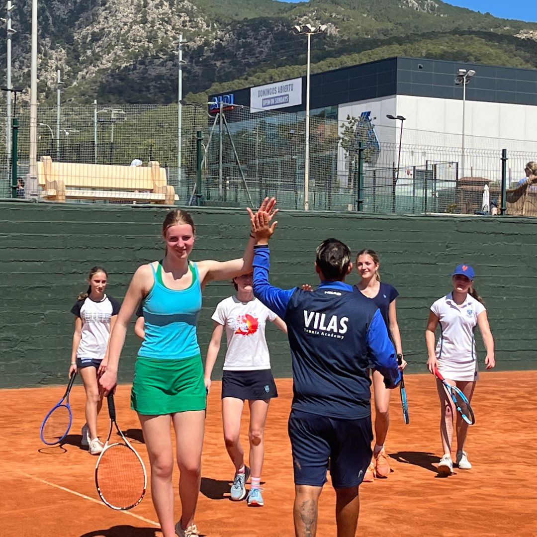 During the Easter holidays, 20 girls ventured to Palma to take part in the pre-season tennis training camp at Vilas Tennis Academy. It was an amazing experience and hopefully the girls will use their new skills as part of the upcoming Tennis season shorturl.at/ioN37