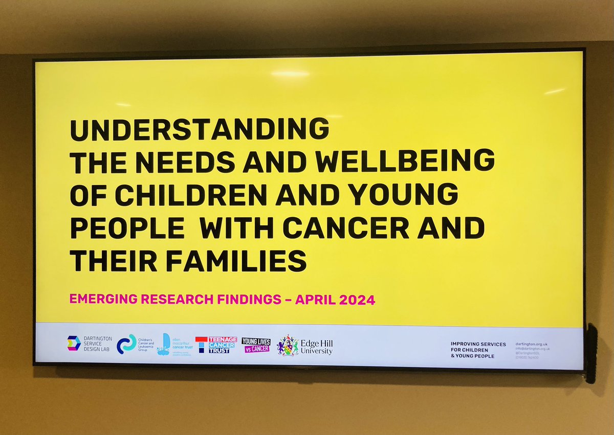 ⭐️We’re presenting emerging findings from our research with @DartingtonSDL @CCLG_UK @emctrust & @TeenageCancer at the #CCLG2024 conference today ⭐️ Don’t miss it - 1.20pm Enterprise room (by the cloakroom) ⭐️Find out about our future plans ⭐️See you there!