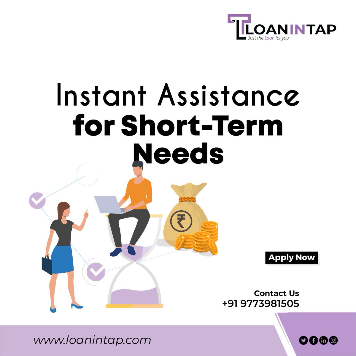 WConnect today and begin a smooth borrowing journey with Loan in Tap

#shorttermloans #instantloan #loan #loanprovider #loanservices #emiloan #business #money #finance #shorttermbusiness #buinessloan #instantbusinesloan #onlineloan #onlinebusinessloan #loanservice