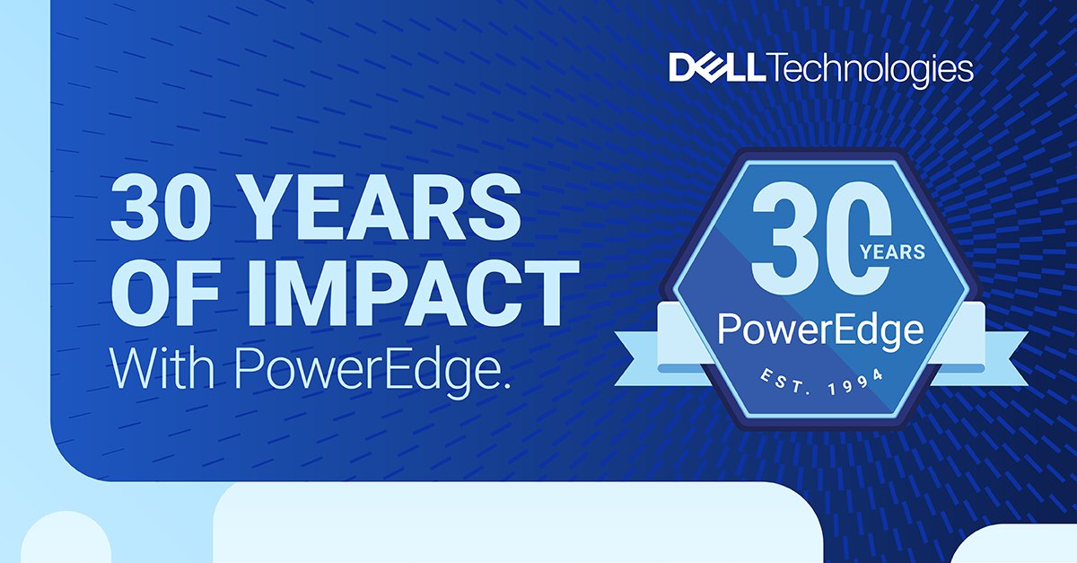 Cheers to 30 years of impact with #PowerEdge 🎉. From data centers to startups, you've helped shape the future with us. 🚀 Tell us your PowerEdge story below! 

#Innovation #TechAnniversary 🎂 dell.to/3JwfS9z #iwork4dell