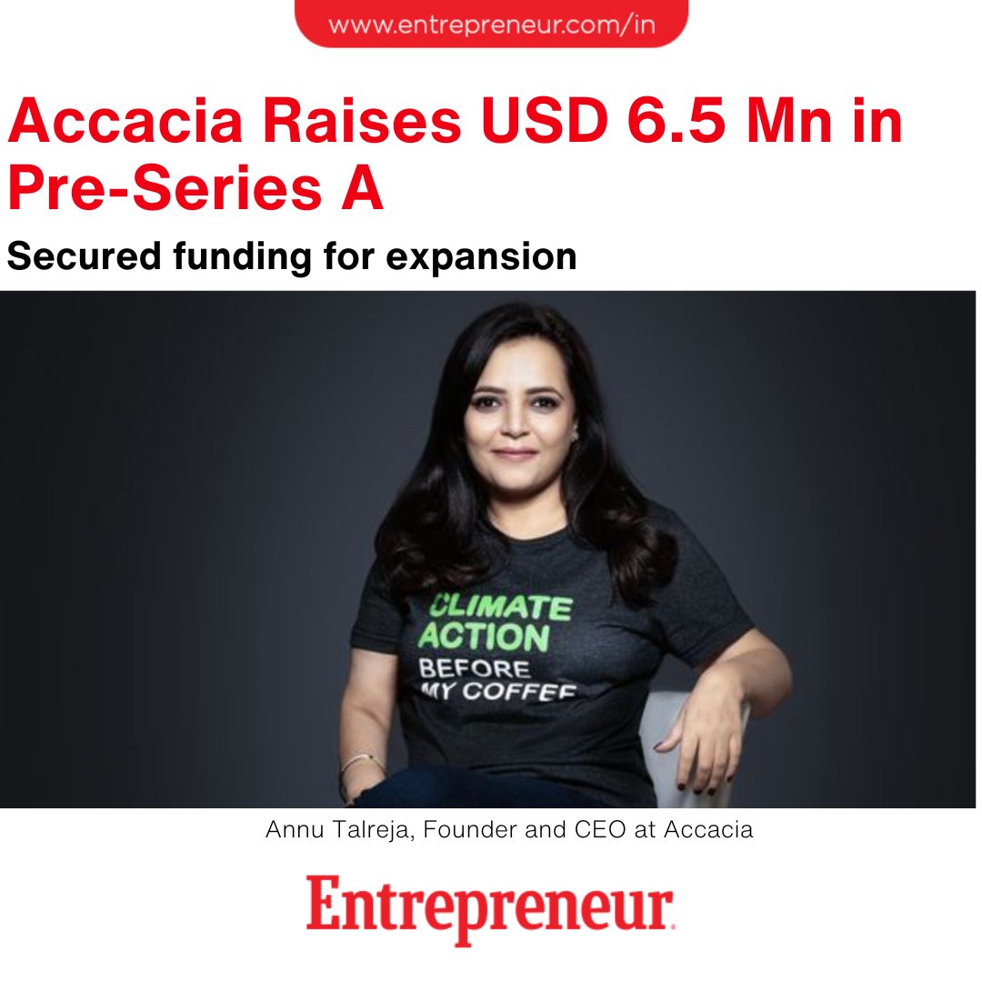 Real Estate Decarbonisation Platform Accacia Raises USD 6.5 Mn in Pre-Series A Led by Illuminate Financial

Read: ow.ly/oWQS50RlZ5f

#VentureCapital #StartupFunding #SeedFunding #BCapital #Accel #ACVentures #IlluminateFinancial #PreSeriesAFunding #AIEnabledSaaS