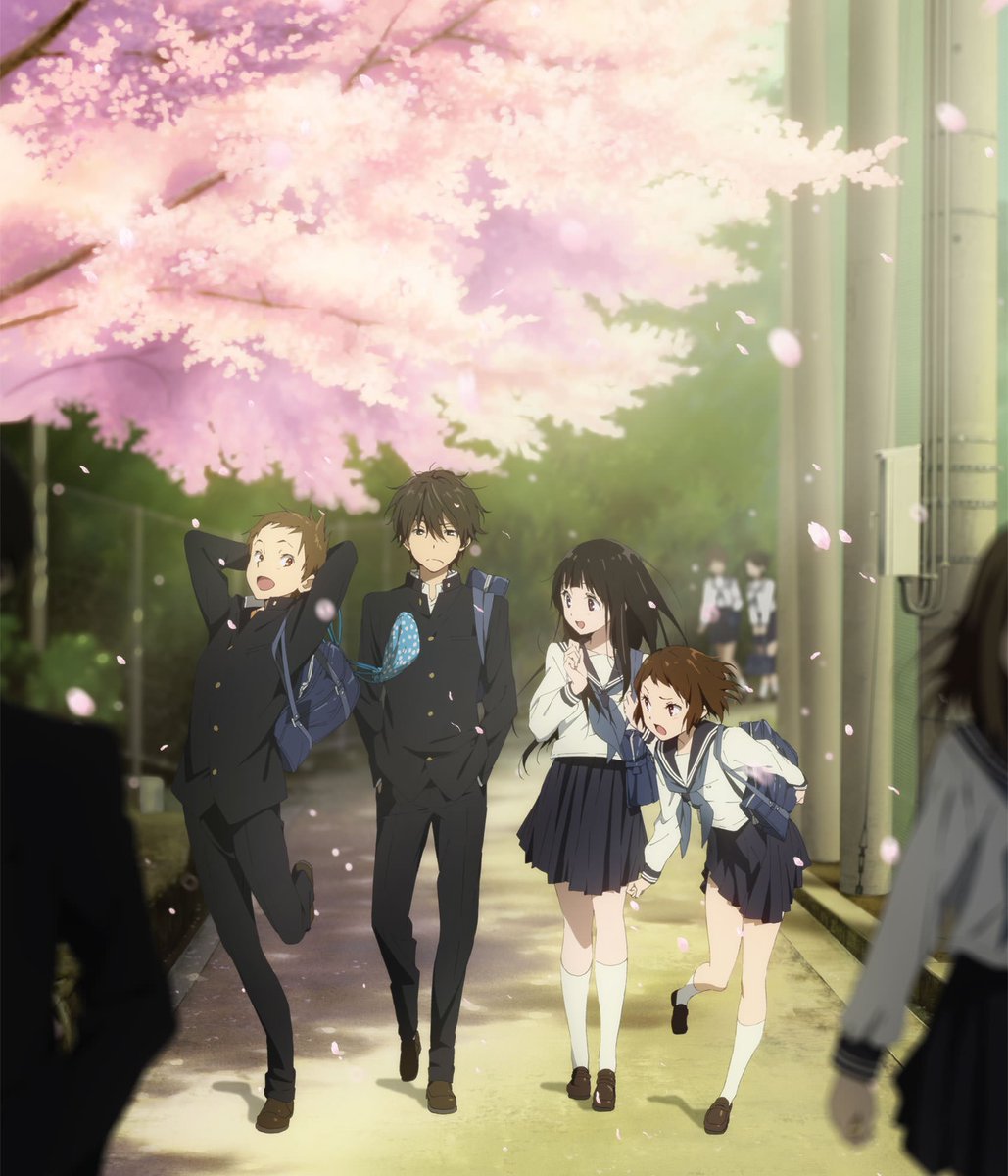 12 years ago today Hyouka first aired! ✨More: kyotoanimation.co.jp/kotenbu/