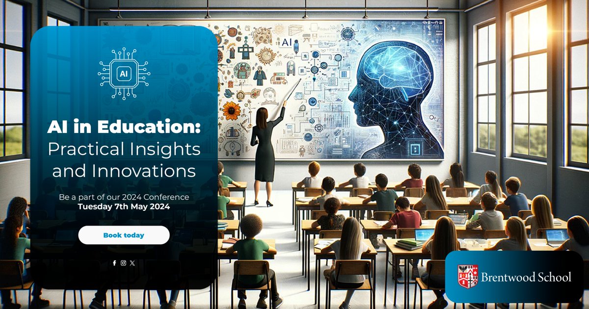 ⏳ Only 2 weeks to go!

Educators &amp; leaders are invited to dive into the #FutureOfLearning at our AI in Education Conference 🤖

Join us as we uncover the power of AI with Keynote Speaker @itsbenwhitaker &amp; workshops with <a href="/EatSleepICTRpt/">James Fraser</a> &amp; Brentwood staff!

Link in bio to book 🔗