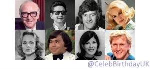 April 23 Today is the anniversary of the birth of Bill Cotton (1928) Roy Orbison (1936) Ed Stewart (1941) Sandra Dee (1942) Sheila Gish (1942) Hervé Villechaize (1943) Allison Krause (1951) Mike Smith (1955) 3/3