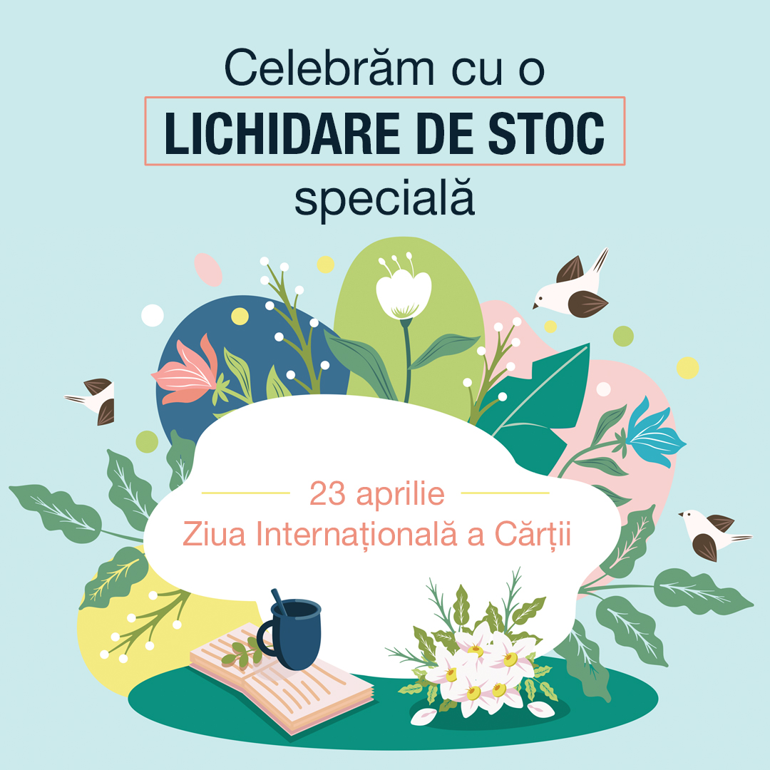 În aprilie ne concentrăm asupra cărților! Mai ales că ele au și o zi internațională, pe care o marcăm chiar astăzi! Cu această ocazie, v-am pregătit o lichidare de stoc specială! Vă invităm pe site să vă alegeți cărțile preferate! tinyurl.com/yt5483bw