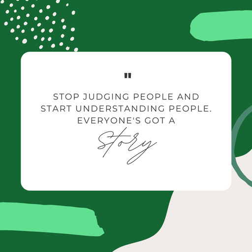 Stop Judging people and start understanding peole everyone's got a story #Leadership #Pilotspeaker #Soar2Success