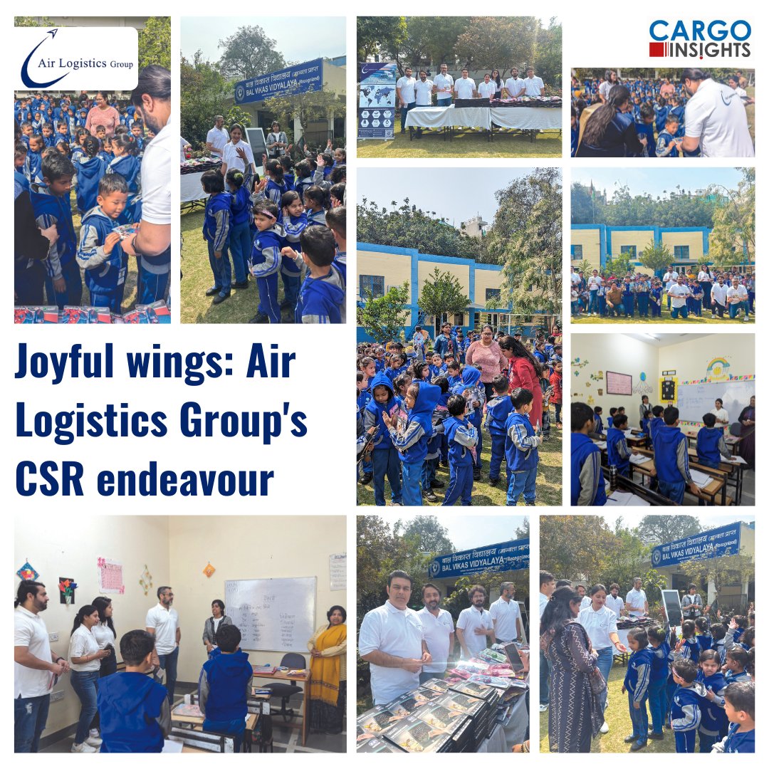 🌟 Experience the heartwarming journey of Air Logistics Group India as they spread joy and compassion at Bal Vikas Vidyalaya. 

Read More: tinyurl.com/4rccay92

#JoyfulWings #CSR #SpreadJoy #AirLogisticsGroup #AirLogistics #CSRActivity #CorporateSocialResponsibility  ✨🌈