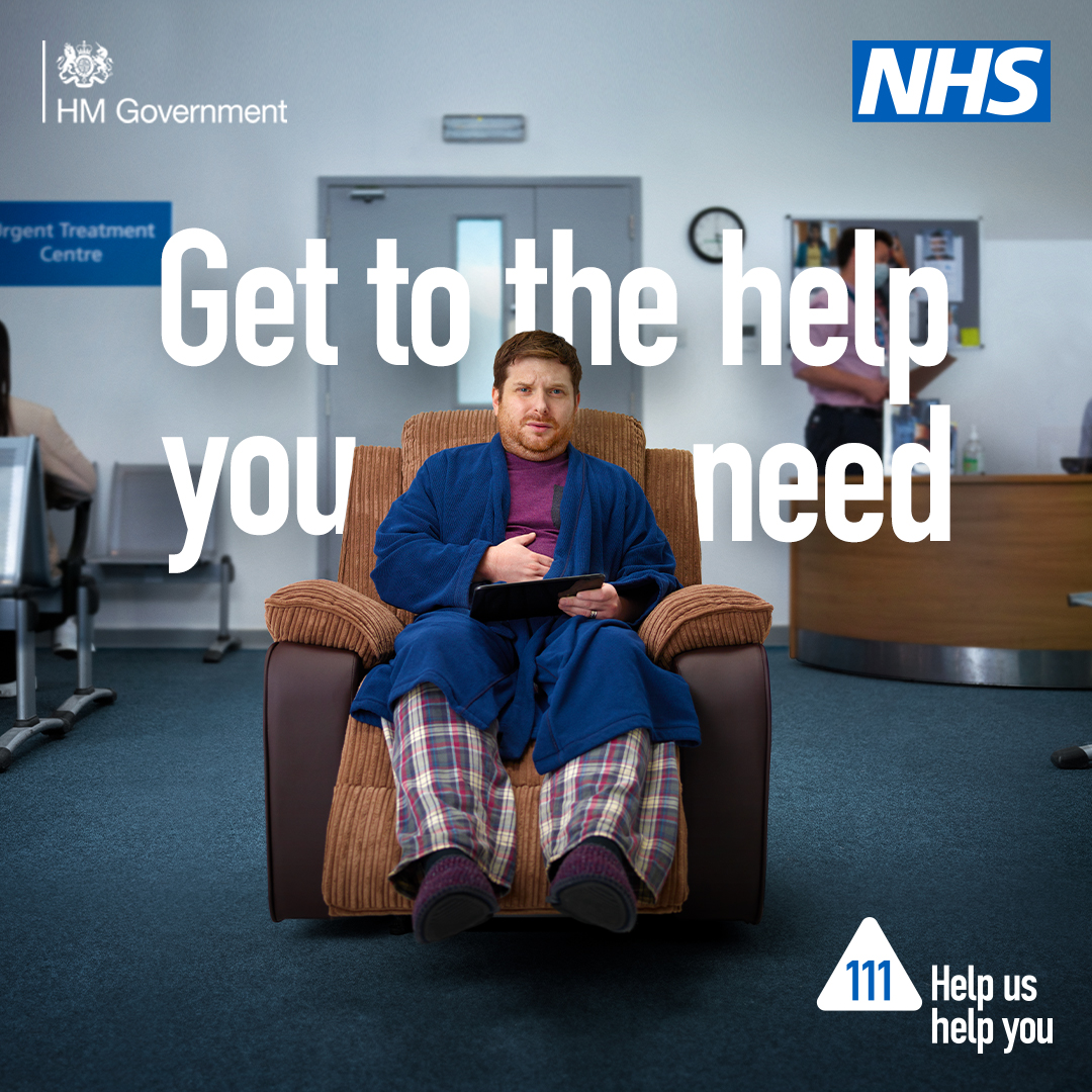 If you need urgent medical help but you're not sure where to go, use 111 to get assessed and directed to the right place for you. Call, go online or use the NHS App. ➡️ nhs.uk/111