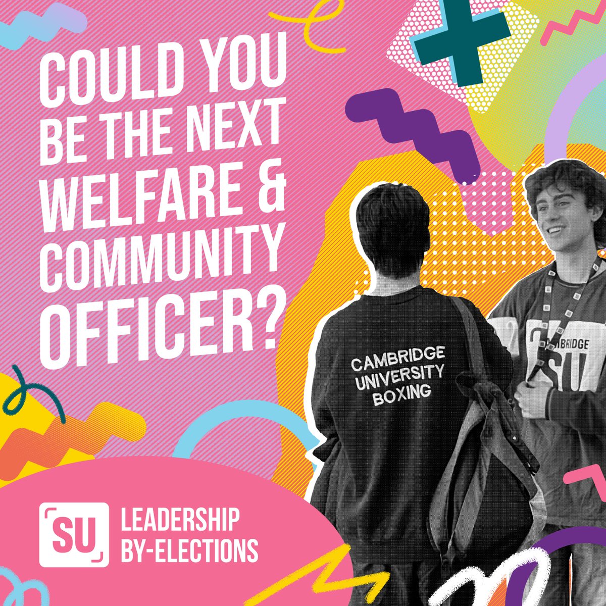 Could you be the next Welfare &amp; Community Officer?
If you're passionate about student welfare and building a student community, this is your chance to make real change at Cambridge!

Nominations Timeline: 23rd April - 30th April 5pm
cambridgesu.co.uk/elections/