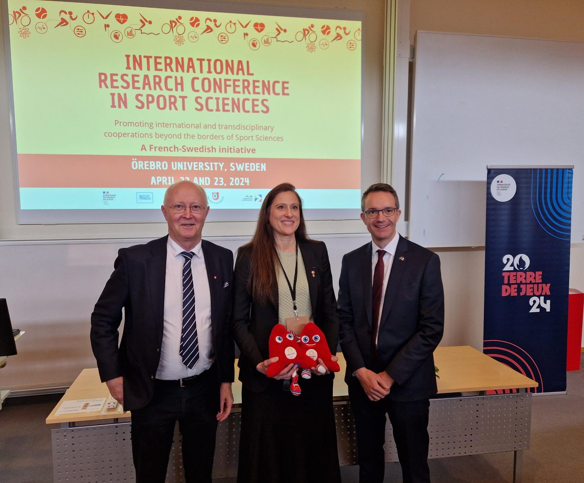 The 🇲🇫🇸🇪 partnership is not only between #Paris and #Stockholm! One day in Örebro to discuss sport &amp; science, the road to <a href="/Paris2024/">Paris 2024</a>, diplomacy, #francophonie, and future collaborations. Thanks <a href="/IF_Suede/">Institut français de Suède</a> and <a href="/orebrouni/">Örebro universitet</a>, and #AllianceFrançaise d'Örebro, for a perfect organization!