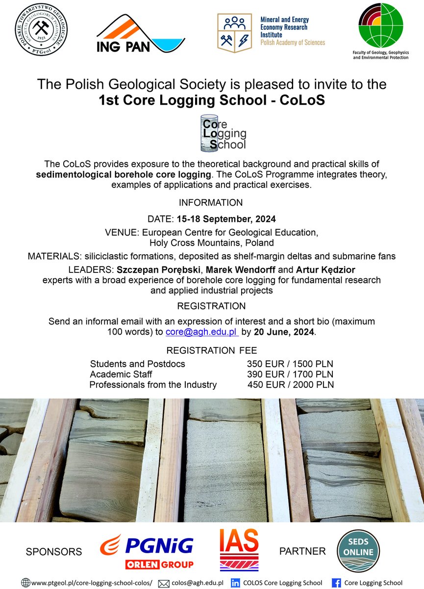 On behalf of my Friends and myself, I would like to invite you to join the first edition of the Core Logging School COLOS. It is no coincidence that registration for the School was launched yesterday, on Earth Day.
I will be happy to answer your COLOS questions➡️DM me.
#COLOS_PGS