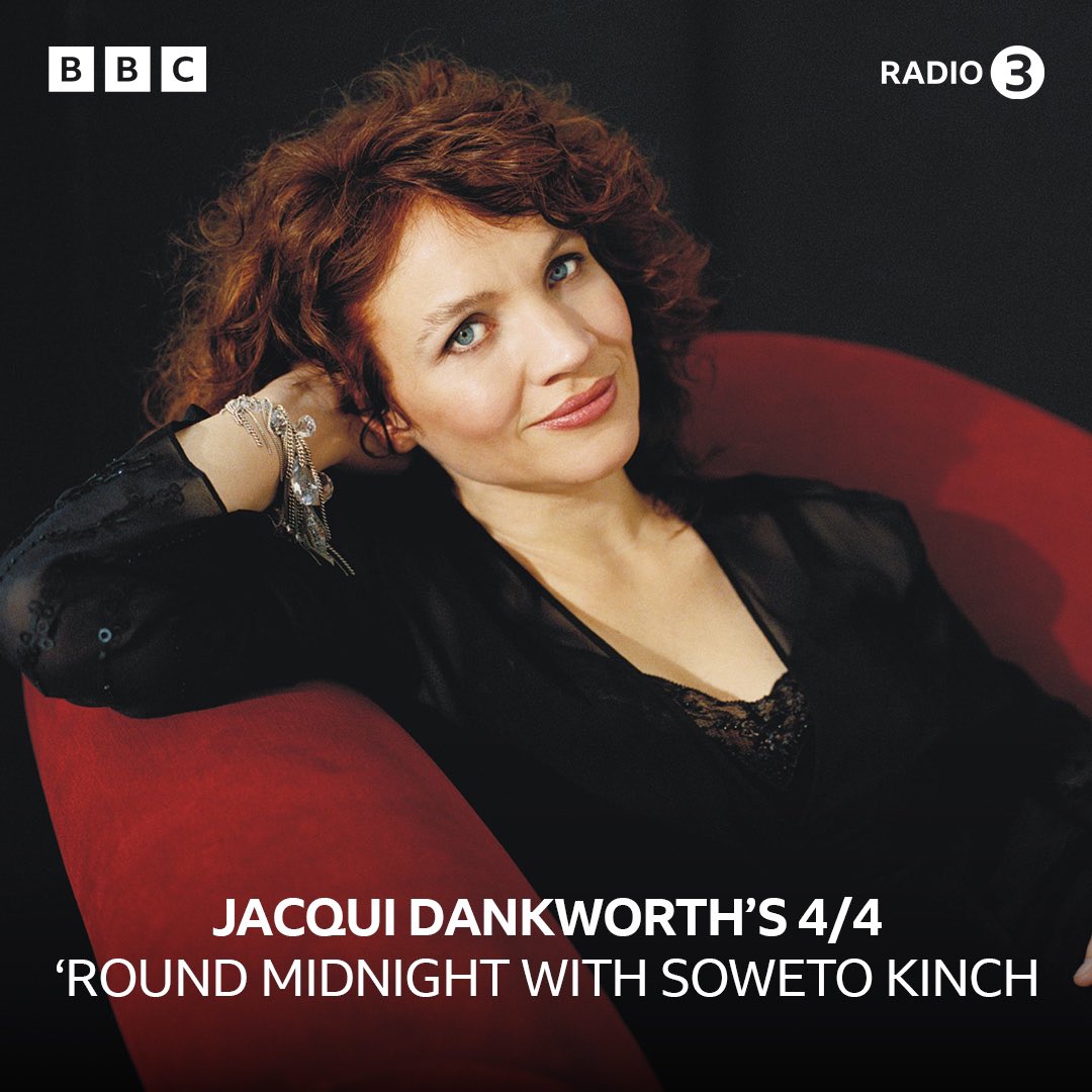 This week on ‘Round Midnight 👀 British vocalist @jacquidankworth is @sowetokinch guest, giving us a glimpse of her record collection from Monday to Thursday. Four days, four tracks 💿 Listen to her first pick here 🎧 bbc.co.uk/programmes/m00…