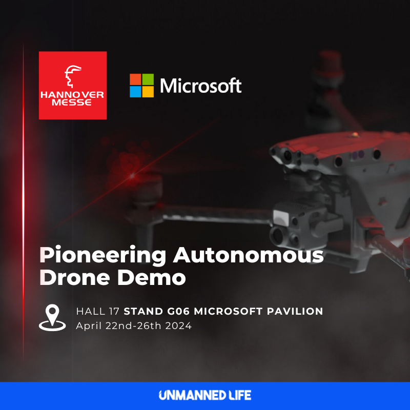 Ready for Day 2 at HANNOVER MESSE? 🤨 Discover the future of surveillance with our cutting-edge #AI-powered #autonomous #drone demonstration, seamlessly integrated with Microsoft Azure Private MEC. See you there! 🚀 Book a demo now 👉 lnkd.in/dyRERshx