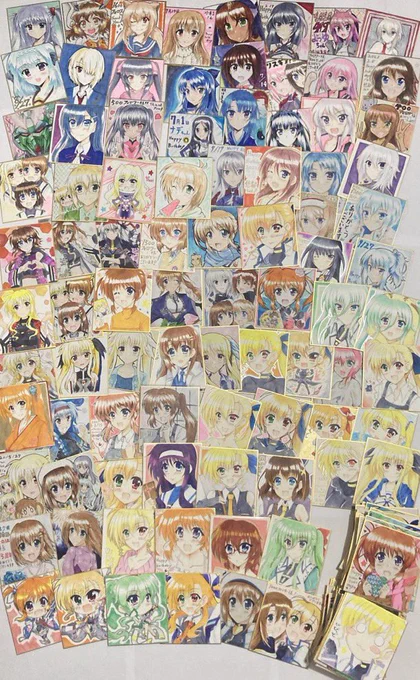 #私はこういう絵師です見た絵師全員参加メインはリリカルなのはシリーズでアナログでイラストを色紙に描いてます(●'ω`●)センシティブなのも描いてるのでそちらは追加のリツイートとサブ垢に。 