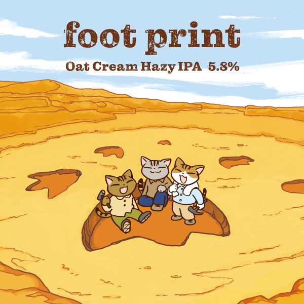 🍺お知らせ🍺 八戸麦酒の新商品「move on」「foot print」発売中です！ 今回もラベルのイラストを描かせていただきました。 カネク醸造さま公式Instagramにて、猫たちのストーリーが語られています。そちらもぜひチェックしてみてください🐈 #八戸麦酒 #カネク醸造