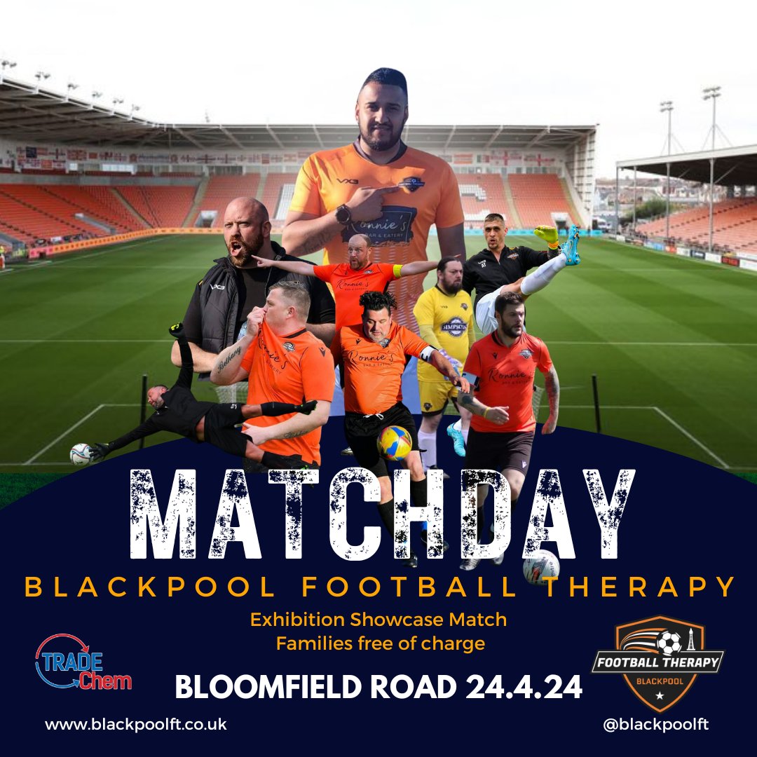 24 hours to go! Our amazing men will get an experience they all deserve! @BlackpoolFC #UTMBFT #mentalhealthfootball