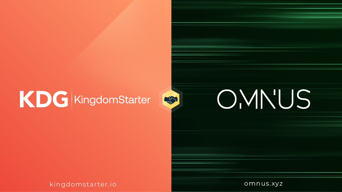 📢 KingdomStarter &amp; <a href="/OMNUS_xyz/">OMNUS</a> Announce a Strategic Partnership

♻️A battle-tested multi-chain onboarding platform that provides projects access to Gas-Free transactions, bridging, and on-chain promotional tools all in one place.

Partnership highlights:
🤝#IDO support