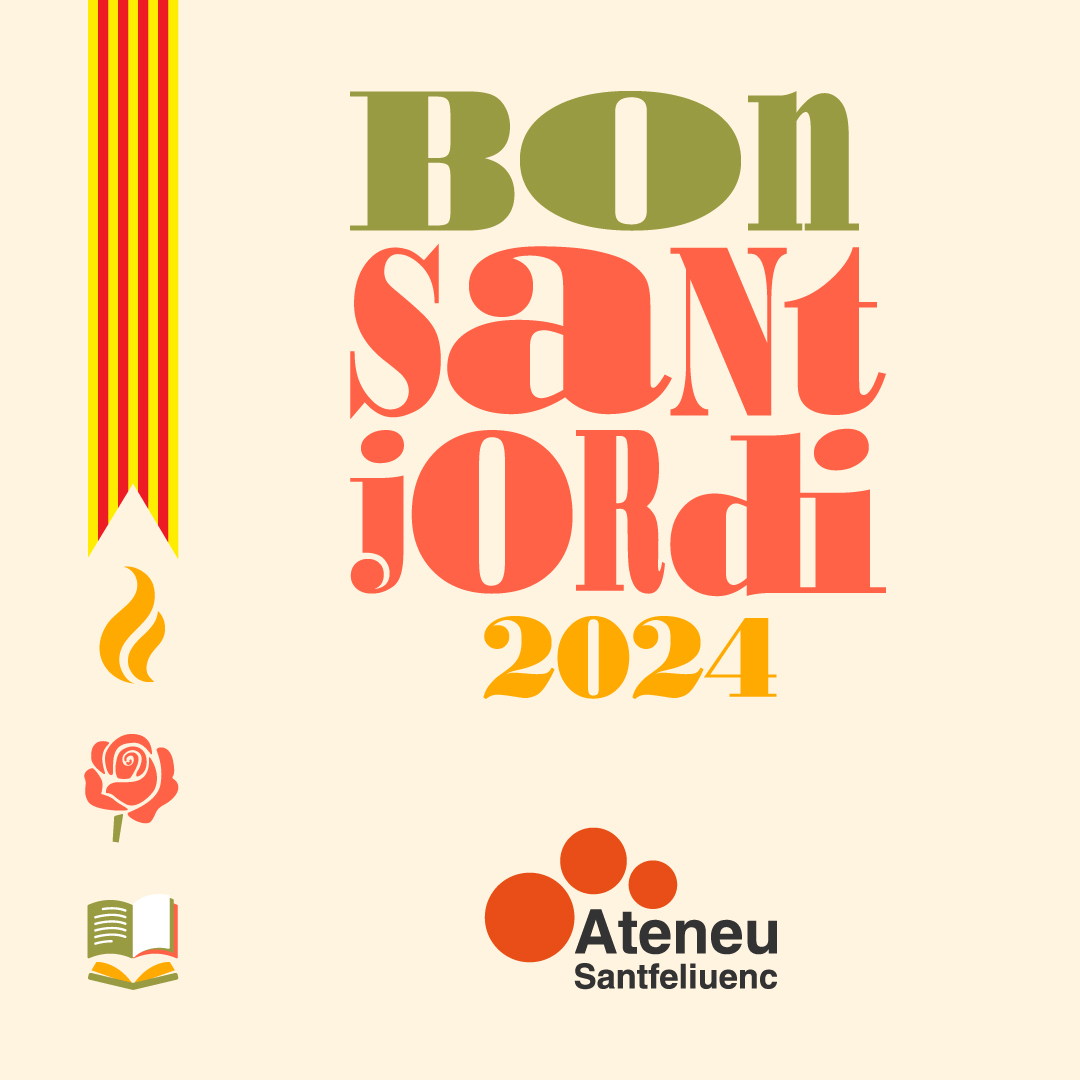 🌹📖 Feliç Diada de Sant Jordi!

Gaudeix molt d'aquest dia, llegeix avui i sempre, comparteix roses i estima.

#santjordi #santjordi2024 #santjordisantfeliu #santjordialsateneus #cultura #santfeliu #santfeliudellobregat #baixllobregat #ateneusantfeliuenc #somateneu #somcultura