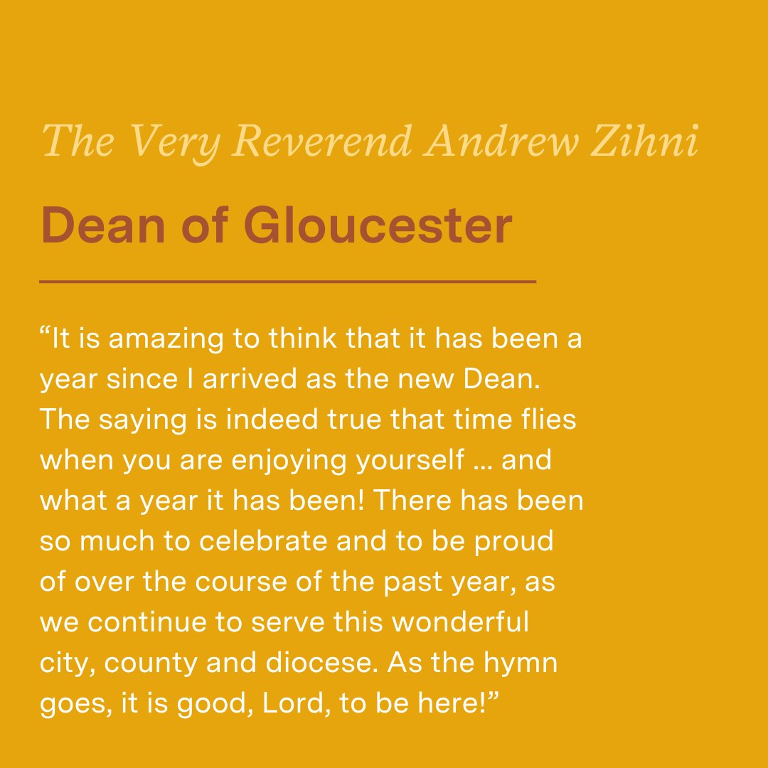 🙏 'It is good, Lord, to be here!' What a year it's been since the Very Reverend Andrew Zihni was installed as the 39th Dean of Gloucester on Sunday 23 April 2023! @andrew_zihni #Gloucester #Cathedral #ChurchOfEngland #Dean #DeanofGloucester #COfE #GloucesterCathedral