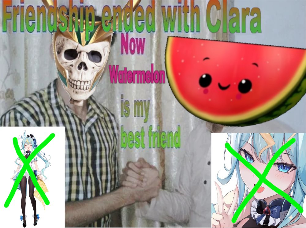 Sorry Clara the watermelon is S tier #歌美鳴クララ