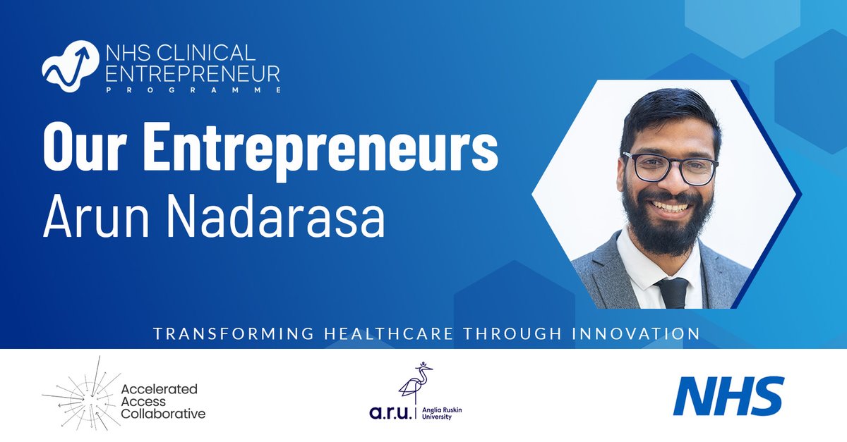 Discover the Latest Our Entrepreneur Profile! 🔍

In our new #OurEntrepreneurs profile we meet cohort 8 Clinical Entrepreneur Arun Nadarasa, PCNs Pharmacist.

🔗 nhscep.com/?p=8751

#OurEntrepreneurs #NHSCEP8
@krumpverse @DrTonyYoung @AACinnovation