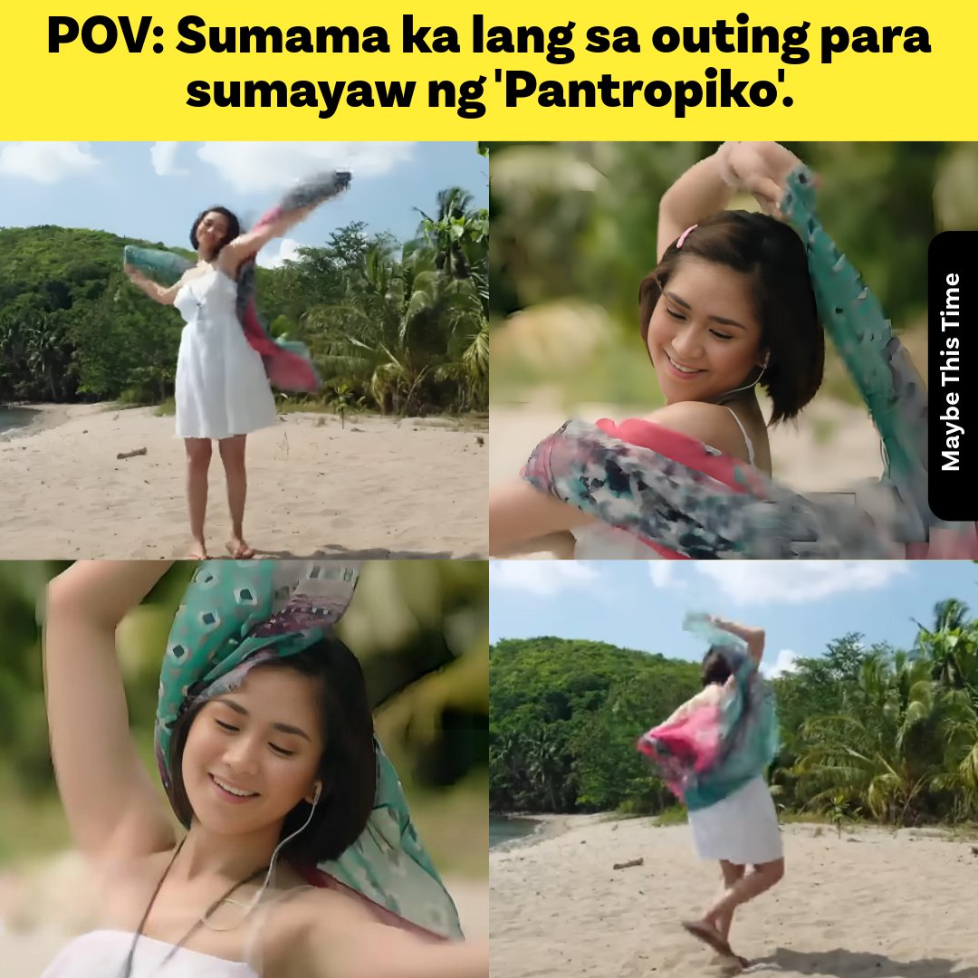 'Yung hindi ka marunong lumangoy 😆 Sayaw-sayaw na lang si ante sa gedli! 💃