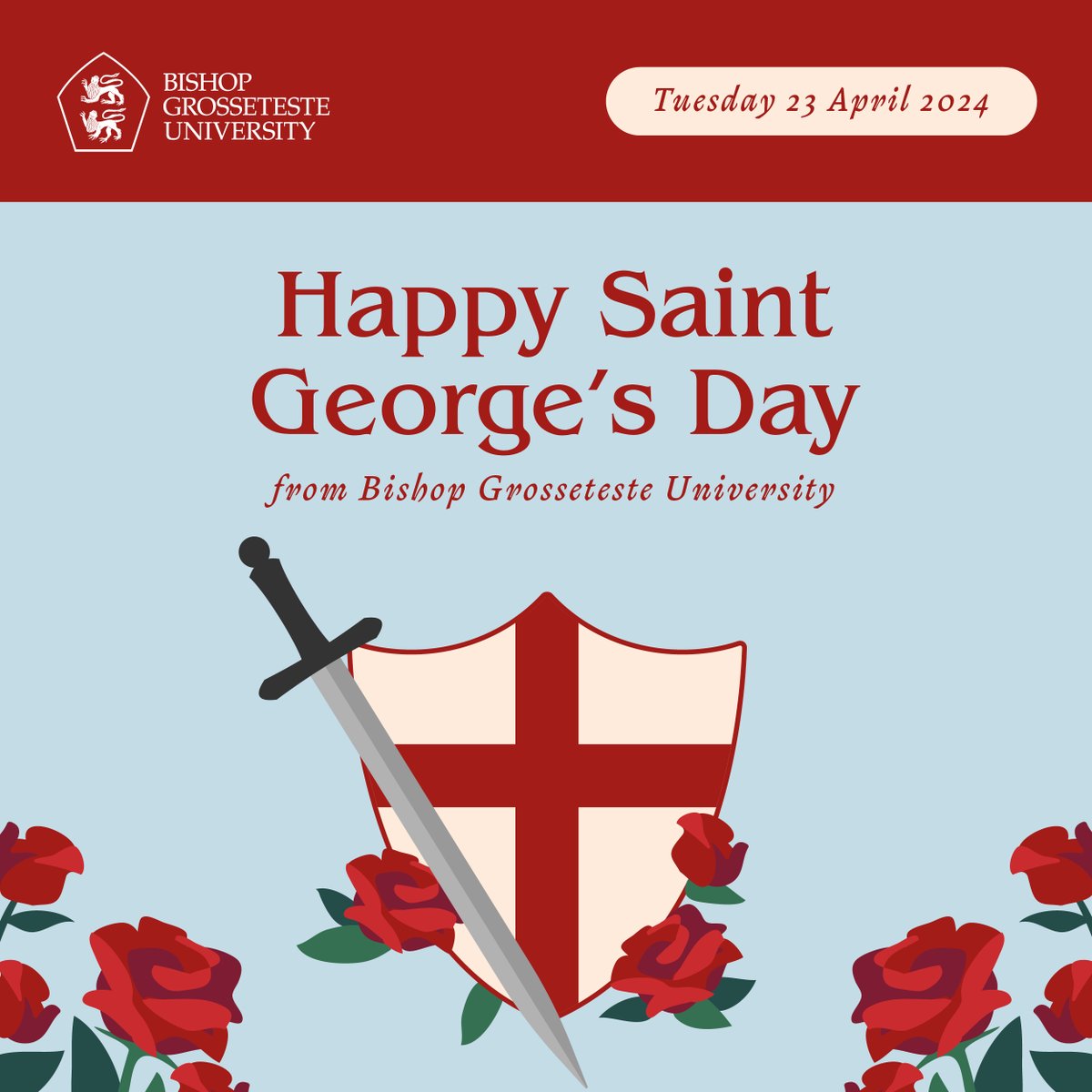 Today is St George's Day! 🌹 Did you know..? England shares St George with Venice, Genoa, Portugal, and other regions as their patron saint. ⚔️