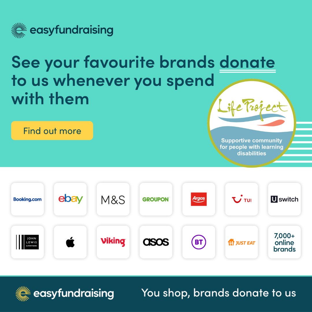 Raise FREE donations for #TheLifeProject EVERY time you shop online using @easyuk. Over 7,000 brands will donate including all the big names like Amazon, eBay, ASOS, Expedia, M&S, Just Eat, Uswitch and more! Visit:

easyfundraising.org.uk/causes/life-pr…

#easyfundraising