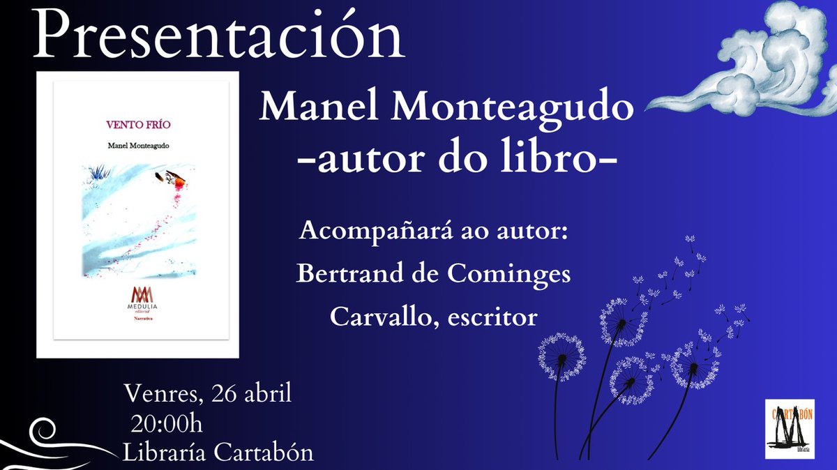 A presentación do venres na Libraría Cartabón