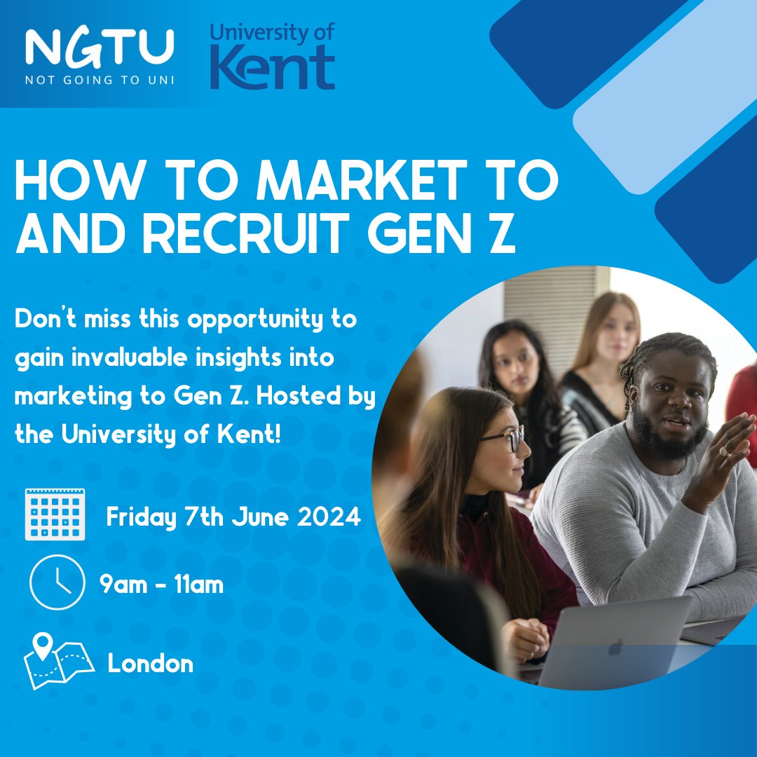 Hosted by the University of Kent, this event promises a dynamic line-up of sessions tailored to help you understand and engage with the Gen Z audience effectively. Find out more and sign up for FREE now - loom.ly/gY56Bm8 #recruitment #GenZrecruitment