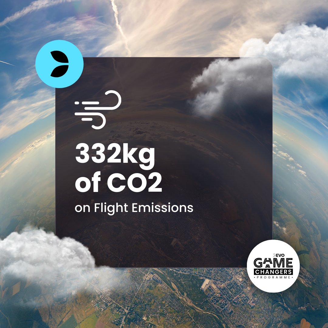 evoneering's tweet photo. ✈️ Did you know that The Lufthansa Group rewarded us as Climate Supporters by allowing the use of Sustainable Aviation Fuel on flights from Latvia and compensating 332kg of our CO2 impact? #EVOGreen #EVOCares #GameChangersProgram #CSR https://t.co/WAHs6ueqif