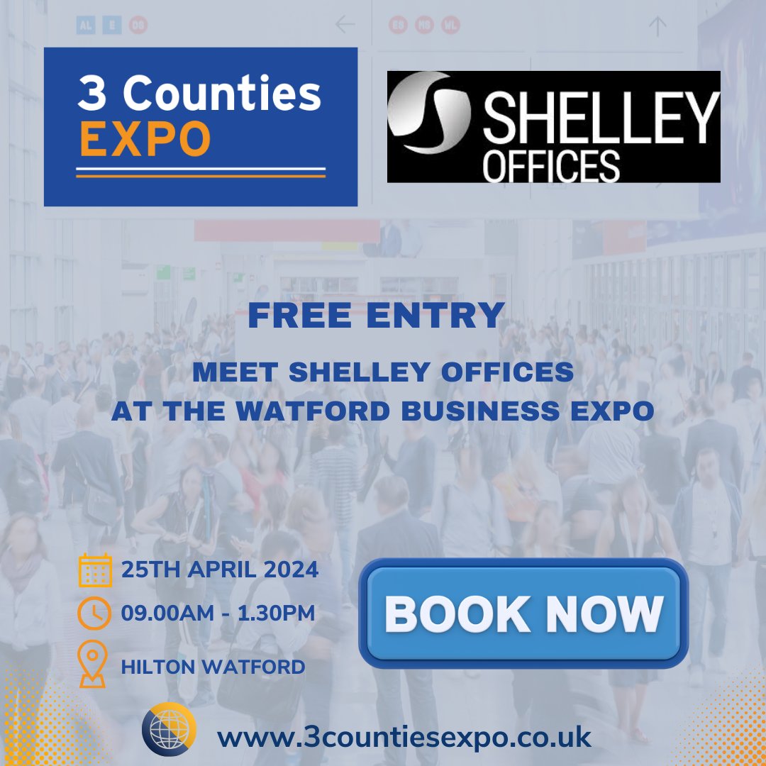 If you need office space or hot desking come and talk to Shelley Offices
Book your visitor ticket here
bit.ly/watfordexpo24

#watford #watfordbusiness #businessnetworking #hertfordshire #hertfordshireevent #watfordevent