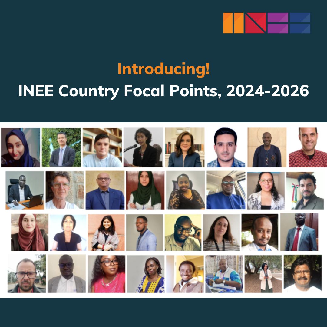 📢We are excited to introduce the 2024 INEE Country Focal Points (CFPs)! The CFPs support networking, communication, and information exchange among INEE members at the country level. Learn more, and meet the CFPs ➡️ inee.org/blog/introduci…