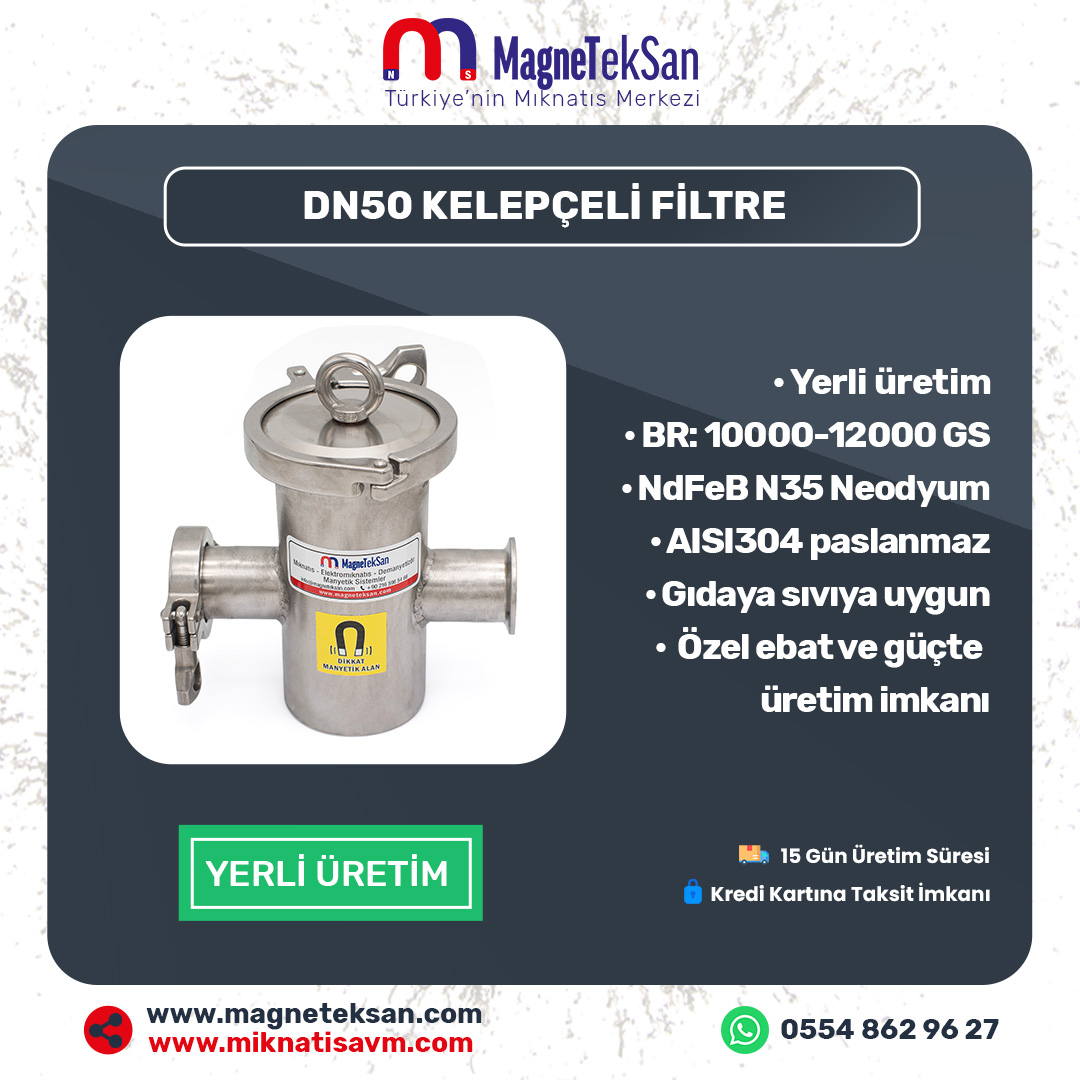 magneteksan's tweet photo. ↪ Neodyum mıknatıslı 14500 Gauss güce varan manyetik alanıyla paslanmaz manyetik filtreler.

Ürün kategorimiz;

https://t.co/05onL47H0R

#mıknatıs #magnet #manyetik #manyetizma #neodyum #imalat #istanbul #ankara #izmir https://t.co/tEZbDPIj9G