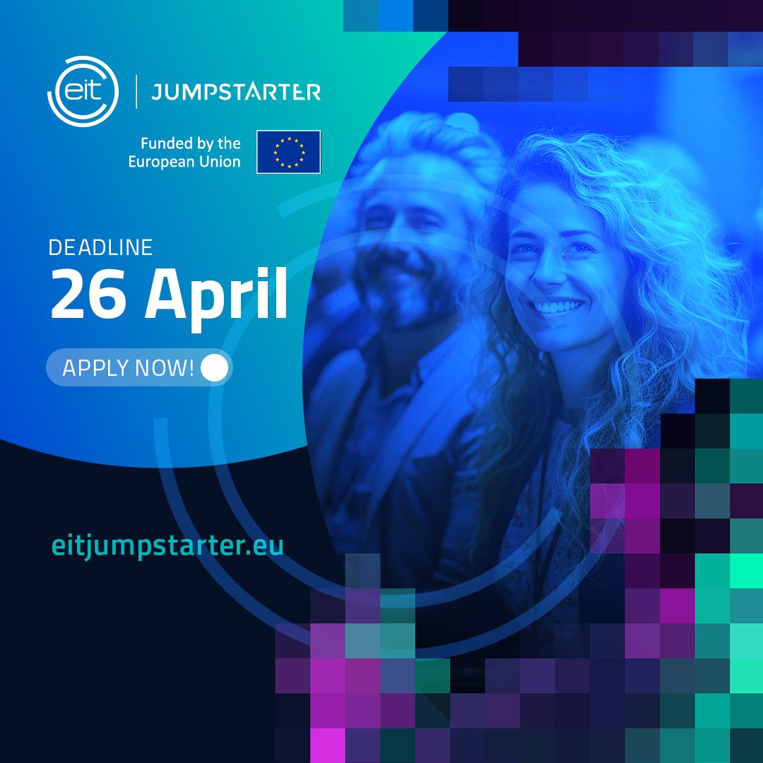 🚀 Exciting news for tech innovators! EIT Jumpstarter offers a unique opportunity to turn your ideas into business with expert guidance and Europe-wide networking.

Ready to take the leap? Learn more and apply now!

i.mtr.cool/qvjqnpavxs

#EITJumpstarter #TechInnovation