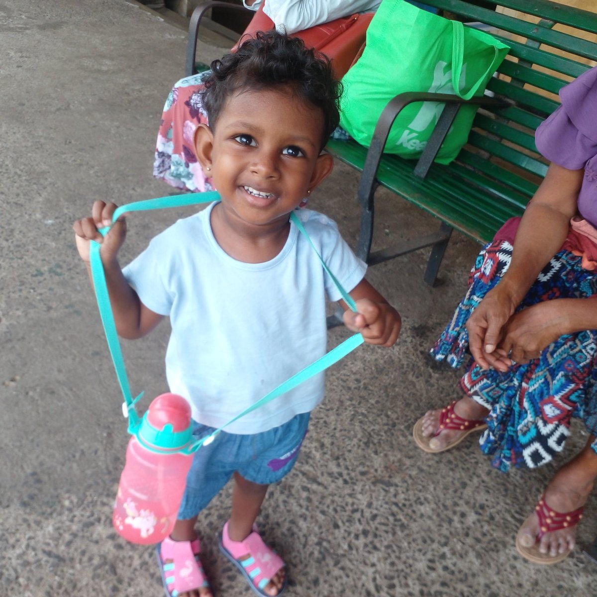 My dougther now 2 + years old ...

one of the most beautiful miracles in life, 
One of the greatest joys we can ever know, and 
One of the reasons why there is a little extra sunshine, 
Laughter and happiness in your world today......