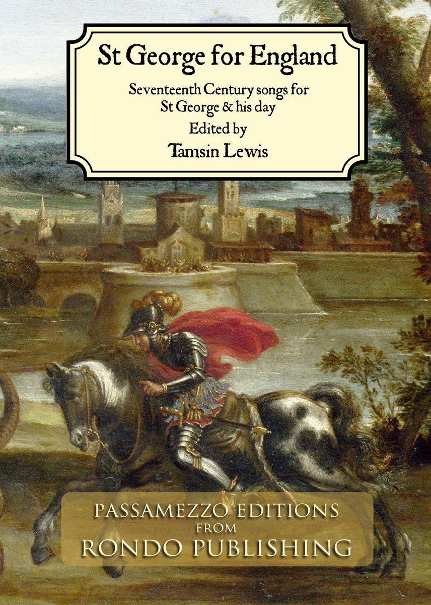Some music for today:

St George for England: #17thCentury songs for #StGeorge and his day.

rondopublishing.co.uk/product/st-geo…

#earlymusic #earlymodern #stgeorgesday 
#otd #onthisday #sheetmusic #musicpublishing