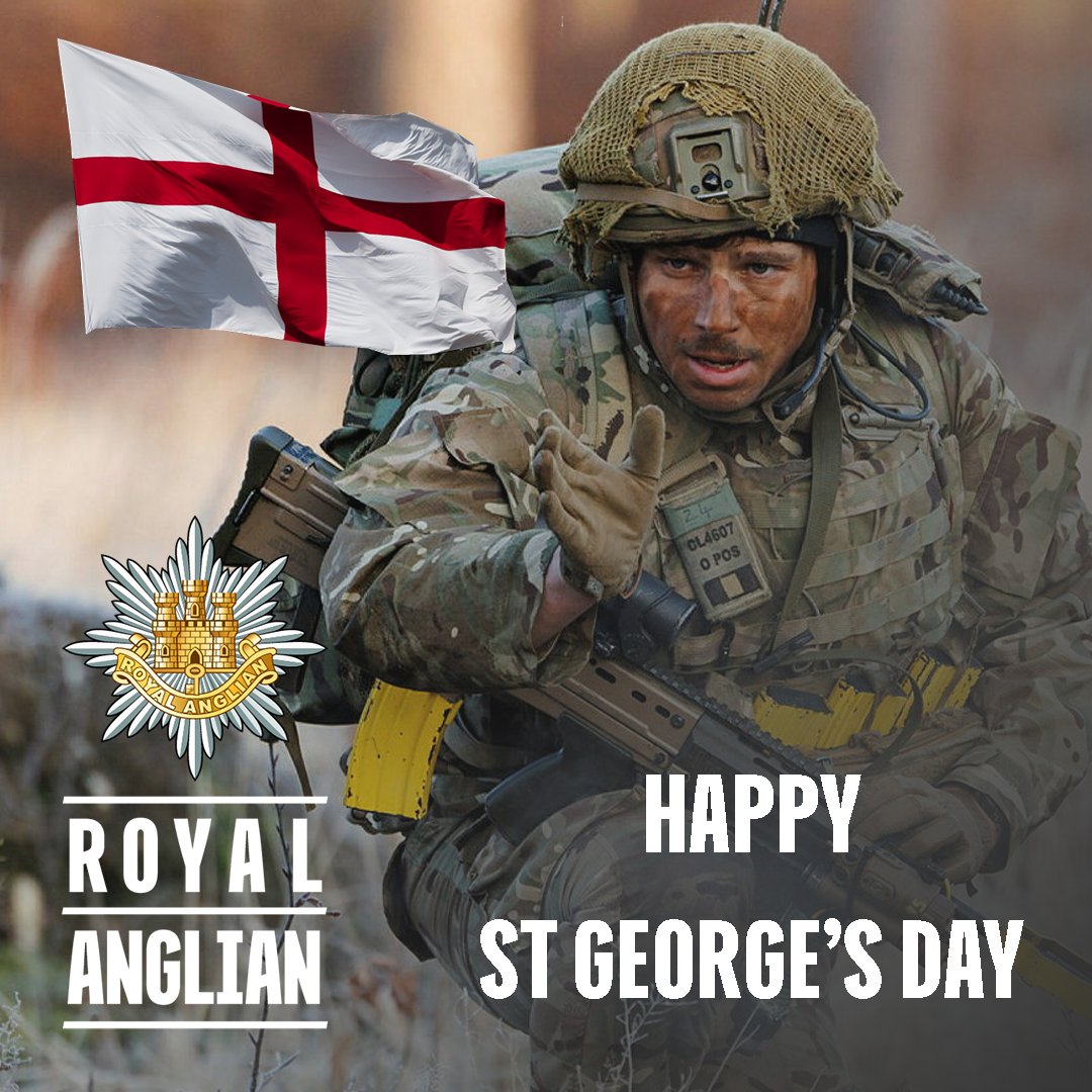 English regiments of the British Army hold dear the knightly virtues associated with the ‘soldier saint’ - steadfast courage, honour, fortitude in adversity, faith and charity - and celebrate St George's Day. ⁠ #StGeorgesDay #Soldiers #Army #RoyalAnglian #StrengthFromWithin