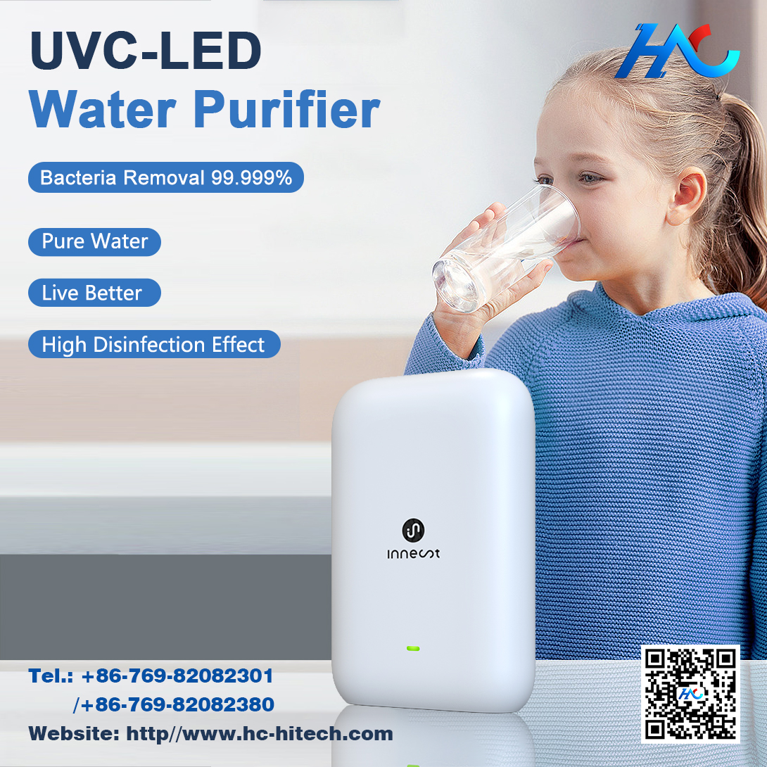 HC UVC-LED Water Purifier , E-coli removal rate 99.999%，
Make your drinking water safer and your life healthier.
Change water,change your life!
Contact us : http//www.hc-hitech.com
#safedrinkingwater #uvcledwater #purifierwater #sterilizer