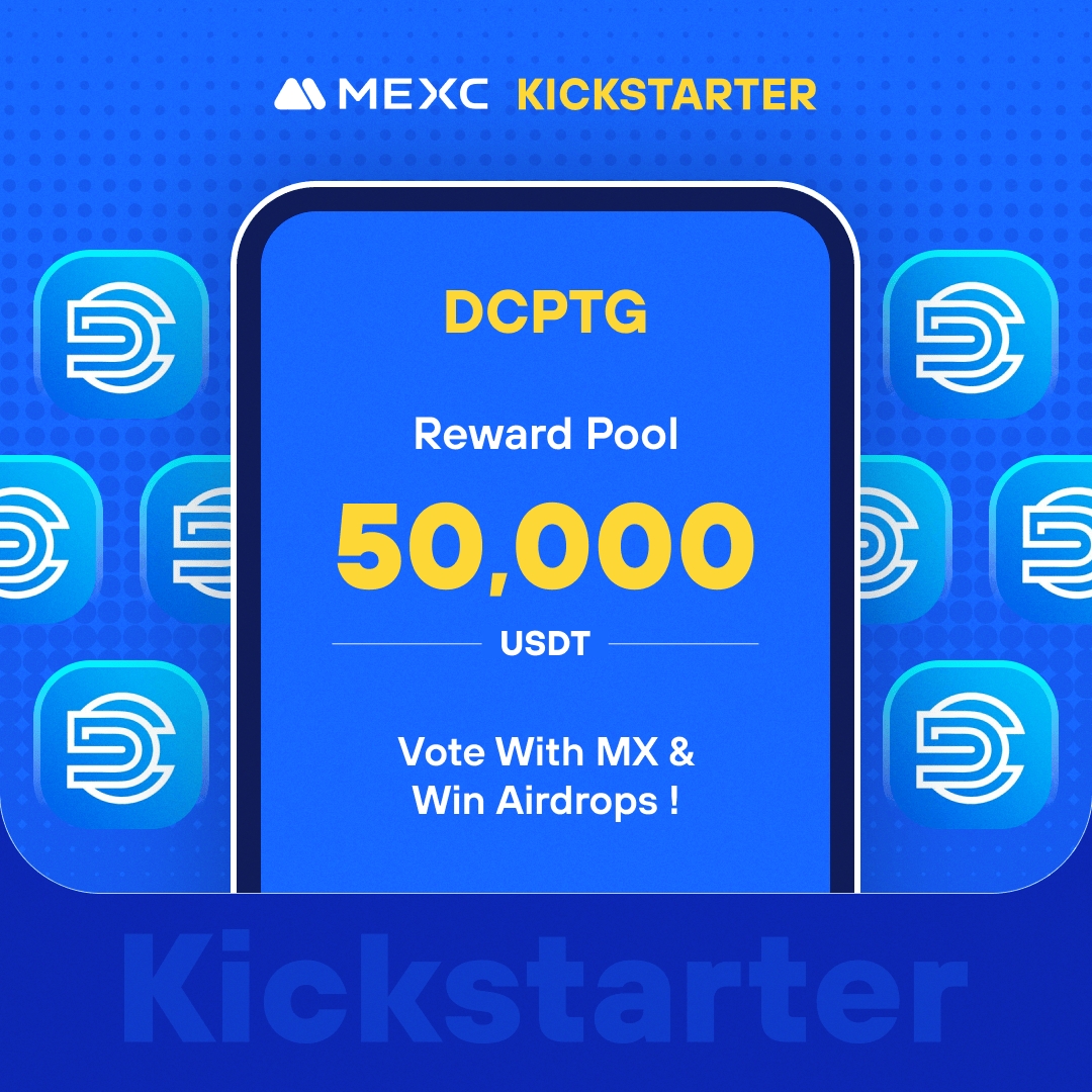 .@DCPTG_AI, led by intelligent algorithms, with digital financial trading as the core, building a hundred-billion-level AI-driven quantitative market, is coming to #MEXCKickstarter 🚀 🗳Vote with $MX to share massive airdrops 📈 $DCPTG/USDT Trading: 2024-04-24 12:00 (UTC)…