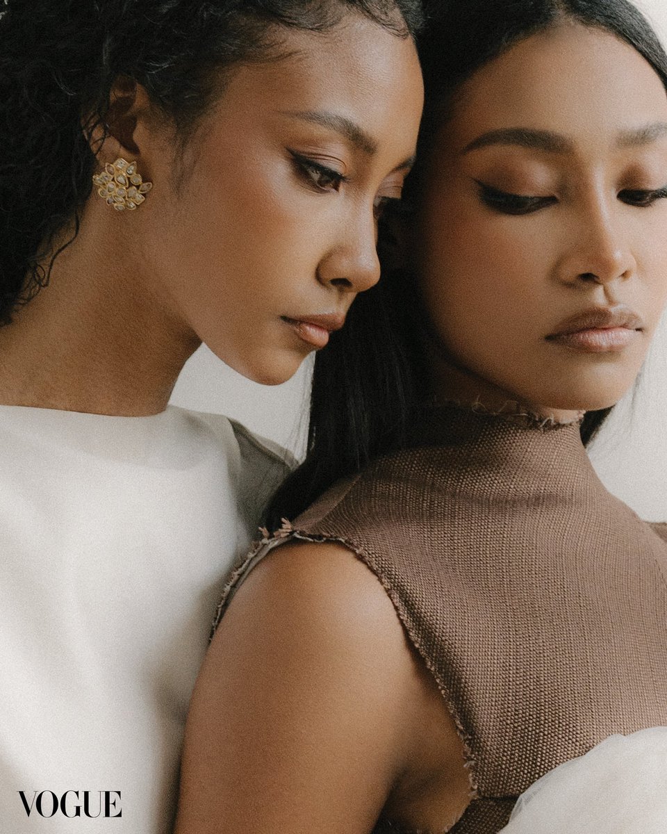 Filipino-Nigerian models and sisters Lorraine and Laura Ojimba admit that there was never any rivalry between them. It was always only natural for them to take pride in each other’s success. Read the full feature here: vogue.ph/beauty/filipin….