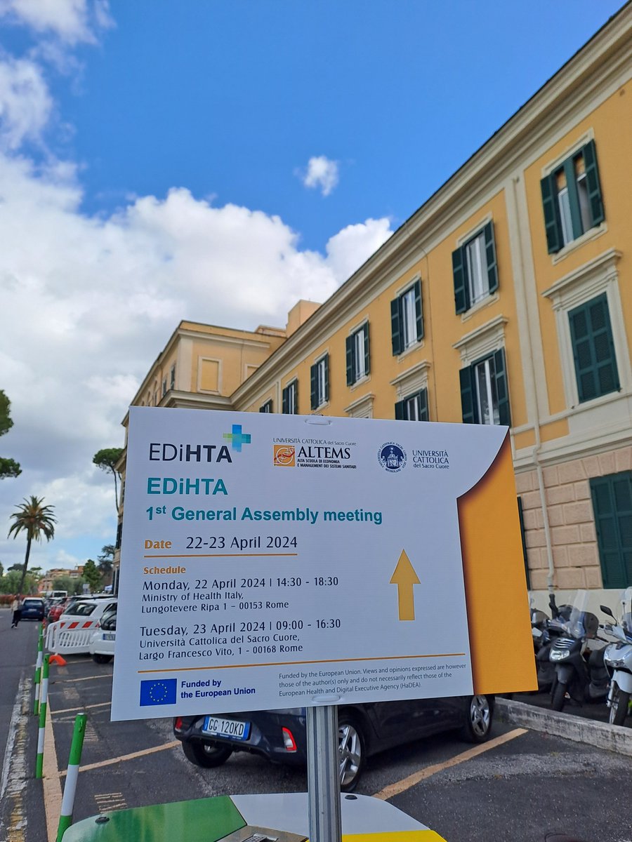 Day 2 of the #EDiHTA General Assembly is starting now at the @Unicatt !

 On today's agenda:  
▶️Project coordination and innovation management 
▶️#Datasecurity and #privacypolicy  requirements
▶️#EDiHTA framework design
▶️#EDiHTA education / exploitation