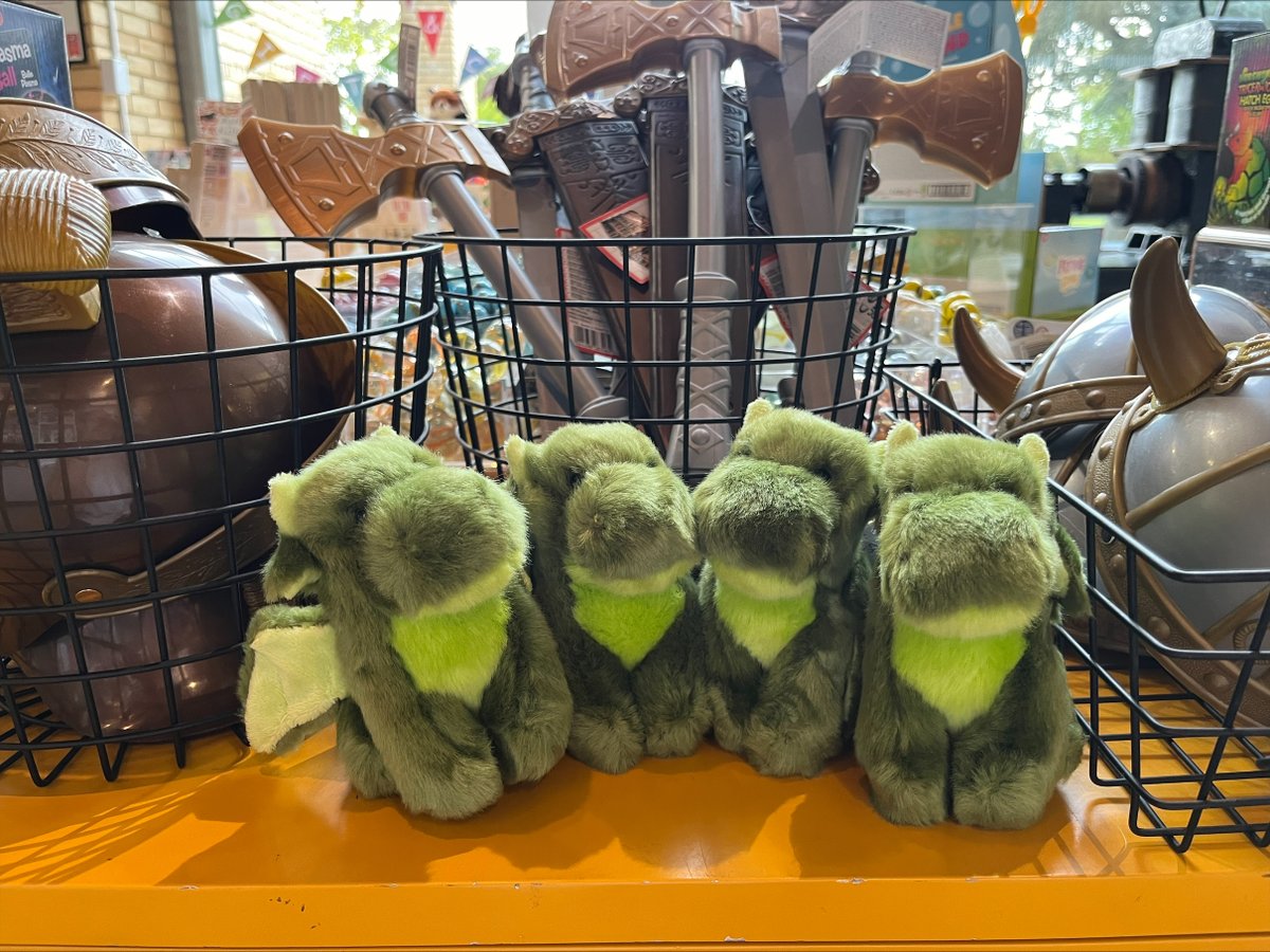 On this St. George's Day, unleash your inner dragon tamer! 🐉 These cute, cuddly dragons are back in the museum shop, ready to take home.