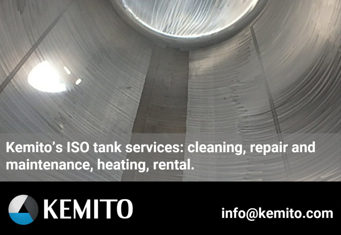 KEMITO_ISOTanks's tweet photo. KEMITO ISO tank services:
💧 Clean
💧 Repair
💧 Maintenance
💧 Heating
💧 Rental
Connect with our team:
+31 168 745 002
info@kemito.com
https://t.co/zT7aHsVUiV
#ISOtank #ISOtanks https://t.co/o97sY5SSXb